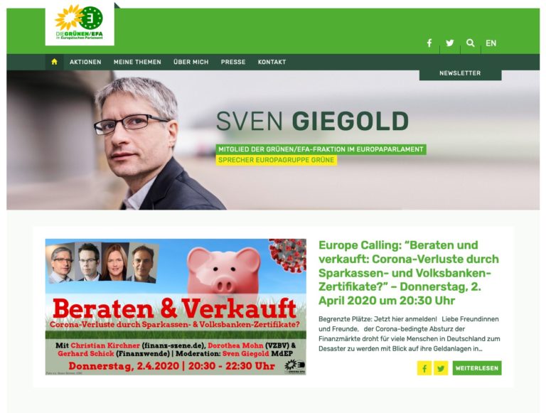 Homepage von Sven Giegold
