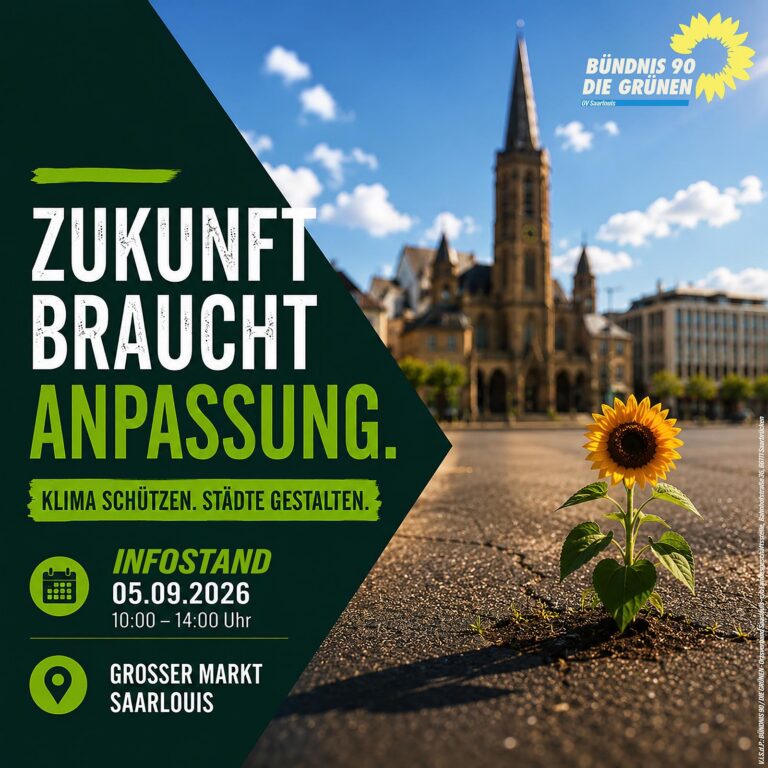  Infostand am Samstag, 05. September: Unsere Stadt im Klimawandel