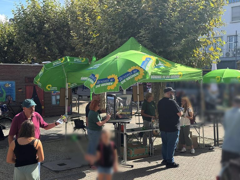 Unsere Stadt im Klimawandel – viele Gespräche auf dem Großen Markt